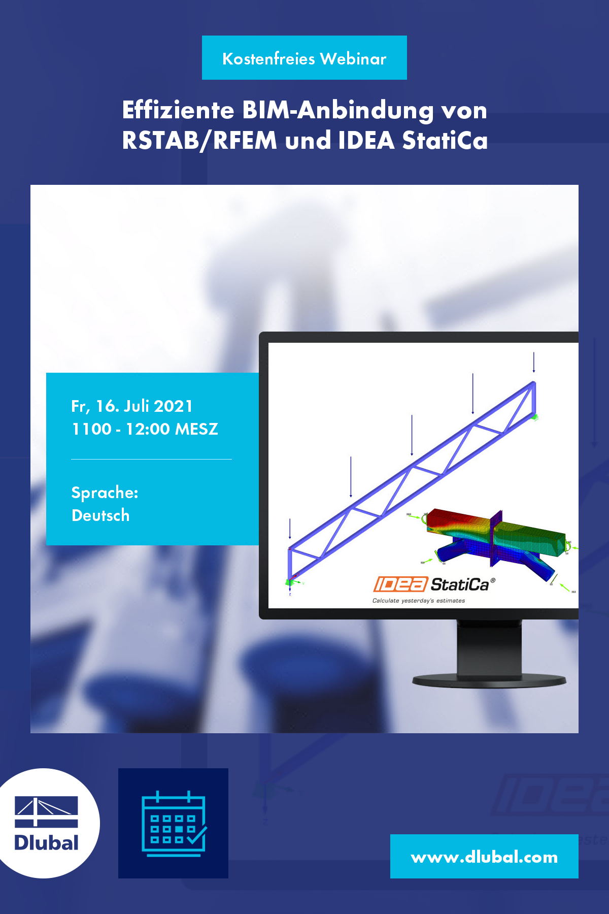 RSTAB/RFEM和IDEA StatiCa的高效BIM连接