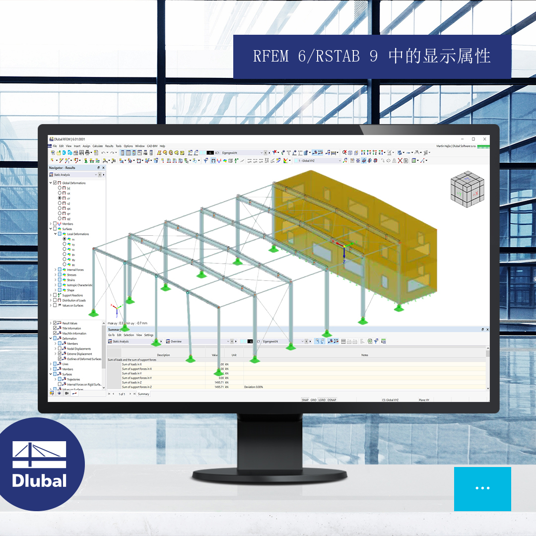 RFEM 6/RSTAB 9 中的显示属性