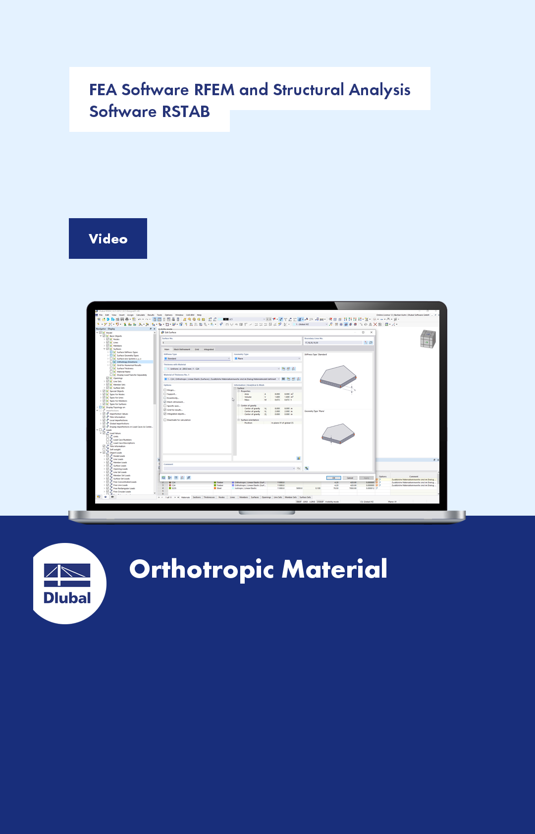 有限元软件 RFEM 和结构分析软件 RSTAB