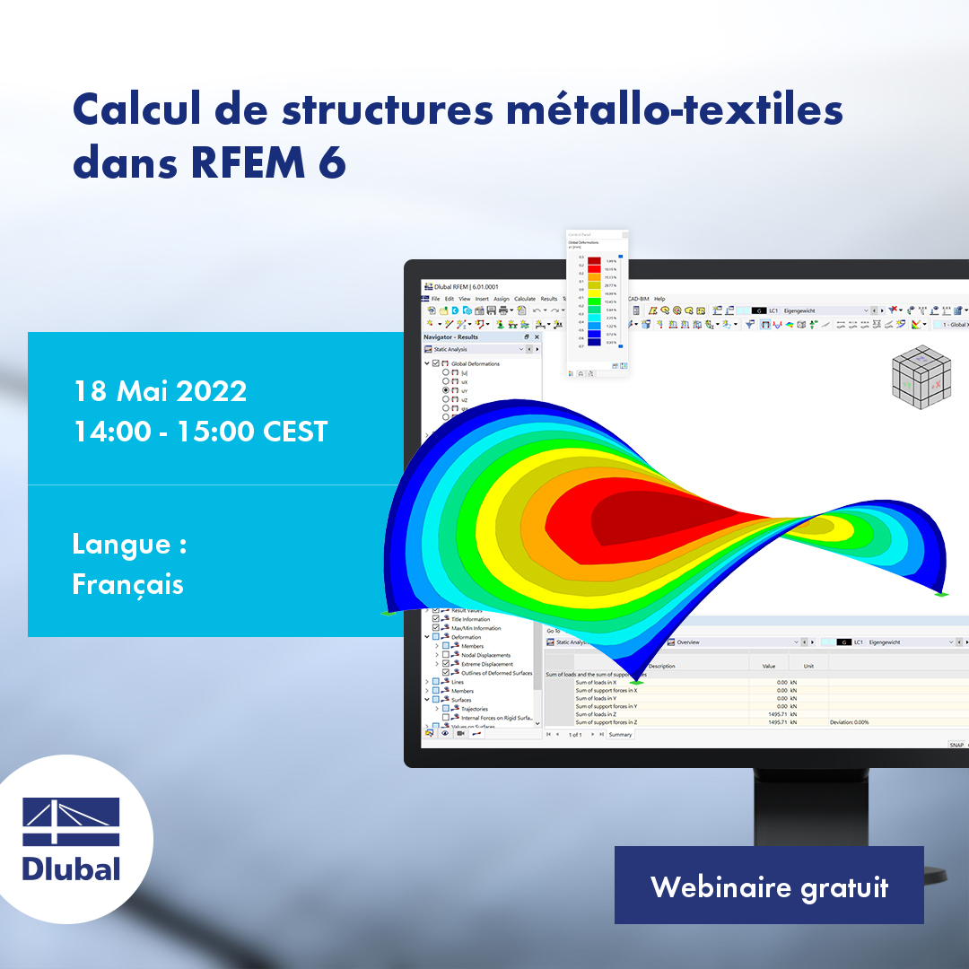 使用 RFEM 6 设计张拉膜结构