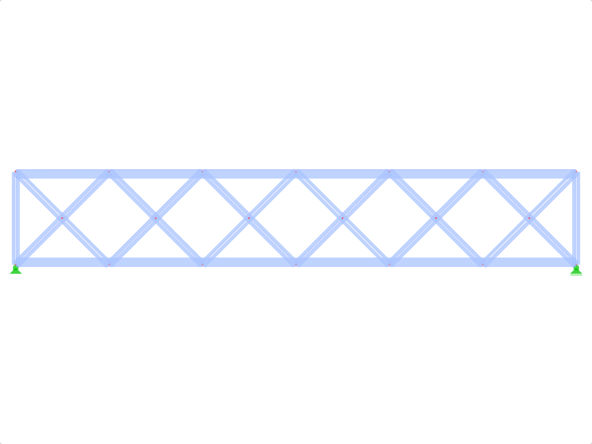 模型 ID 442 | FT020 | 平行弦杆桁架