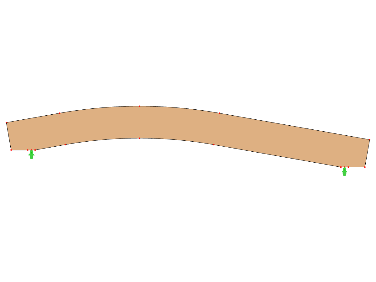 模型 ID 580 | GLB0407 | 层板胶合木梁 | 弯曲 | 恒定高度 | 不均匀 | 水平悬臂