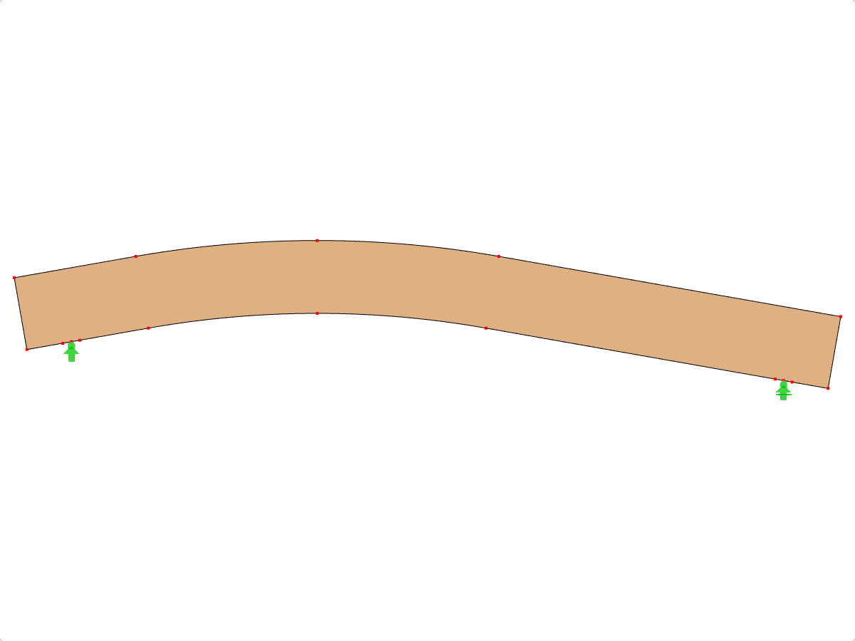 模型ID 581 | GLB0408 | 胶合层压梁 | 曲线 | 恒定高度 | 非对称 | 平行悬臂