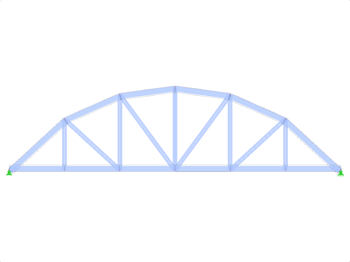 模型 ID 1627 | FT706c-plg-a | 弓形桁架