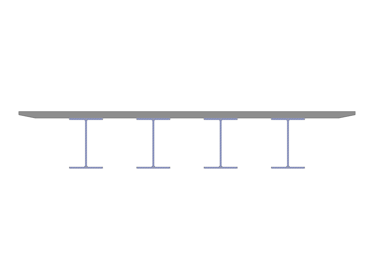 模型ID 3316 | SCB002 | 钢-混凝土组合桥 | 从库中导入I型截面