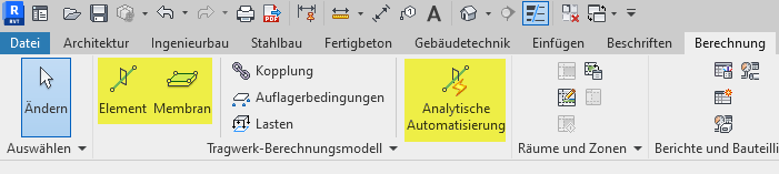 在 Revit 中生成分析模型