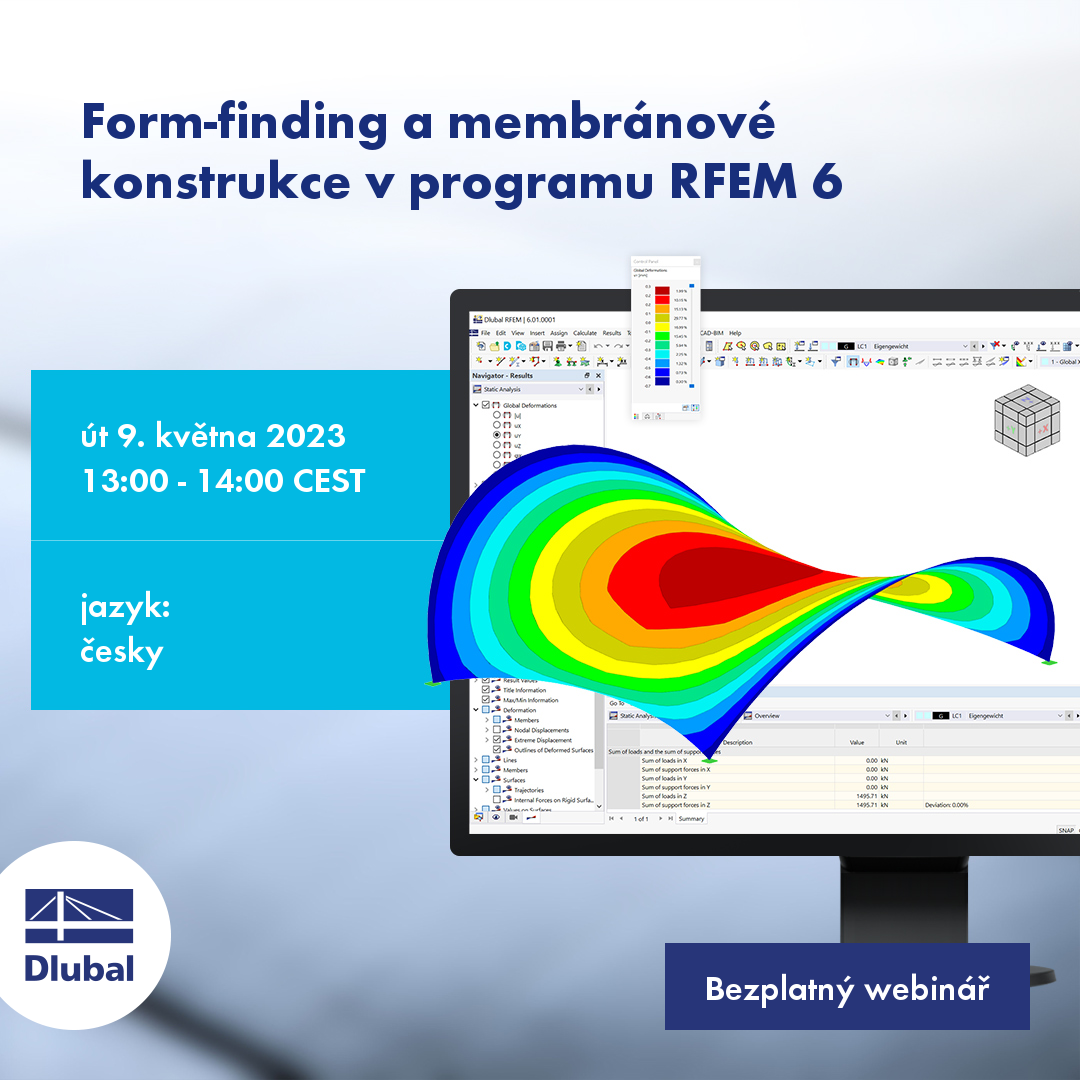 RFEM 6 中的找形分析和膜结构分析