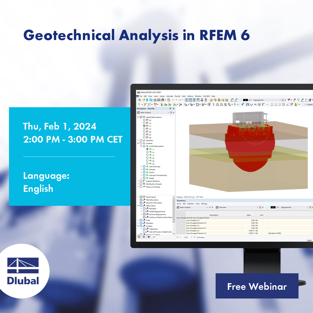 RFEM 6 岩土工程分析