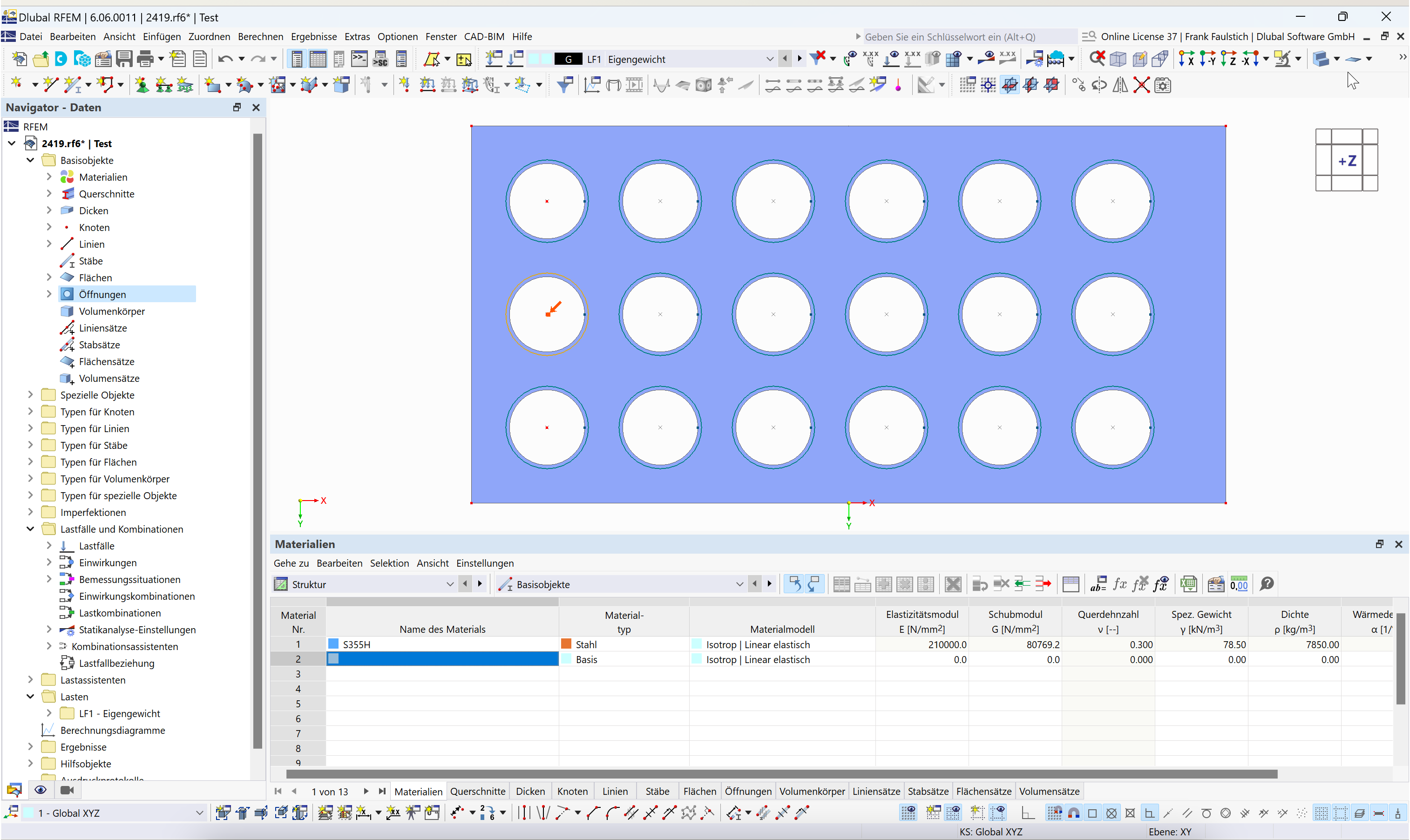 FAQ 005546 | RFEM 6 中如何找到特定编号的洞口？