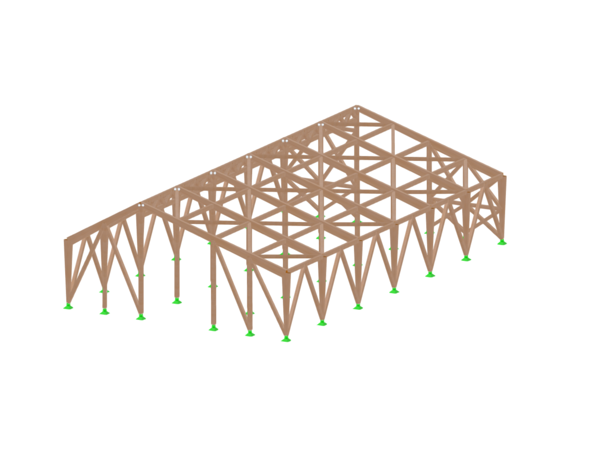 模型 004988 | 木结构仓库