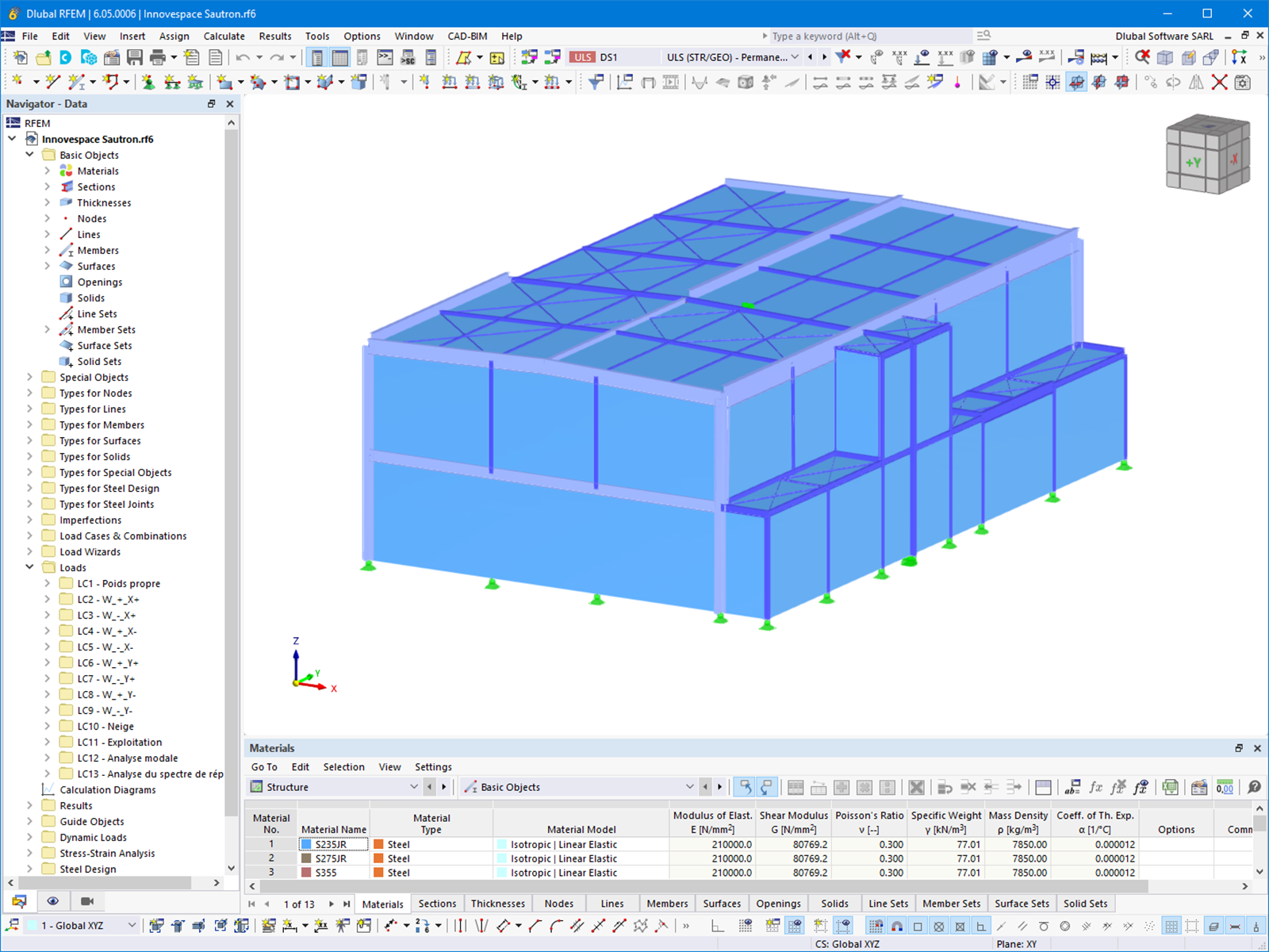 RFEM 模型 - 高层办公楼 | © GH-Hervouet